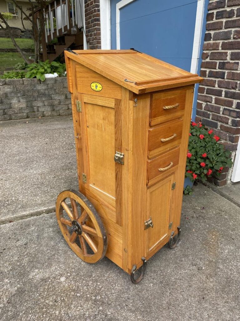 FOR SALE: Oak Gun Cart